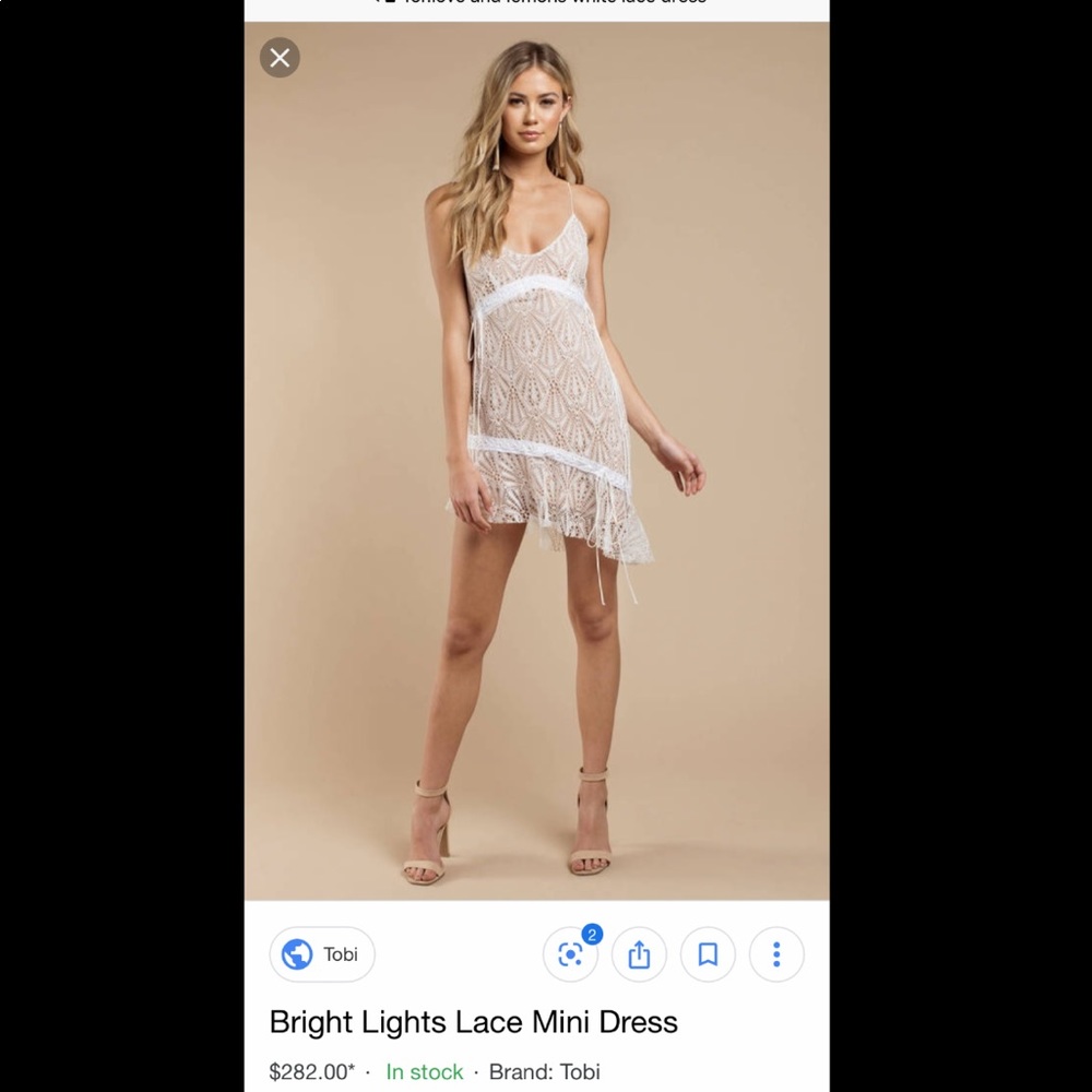 Cute EXCELLENT condition white lace flirty dress